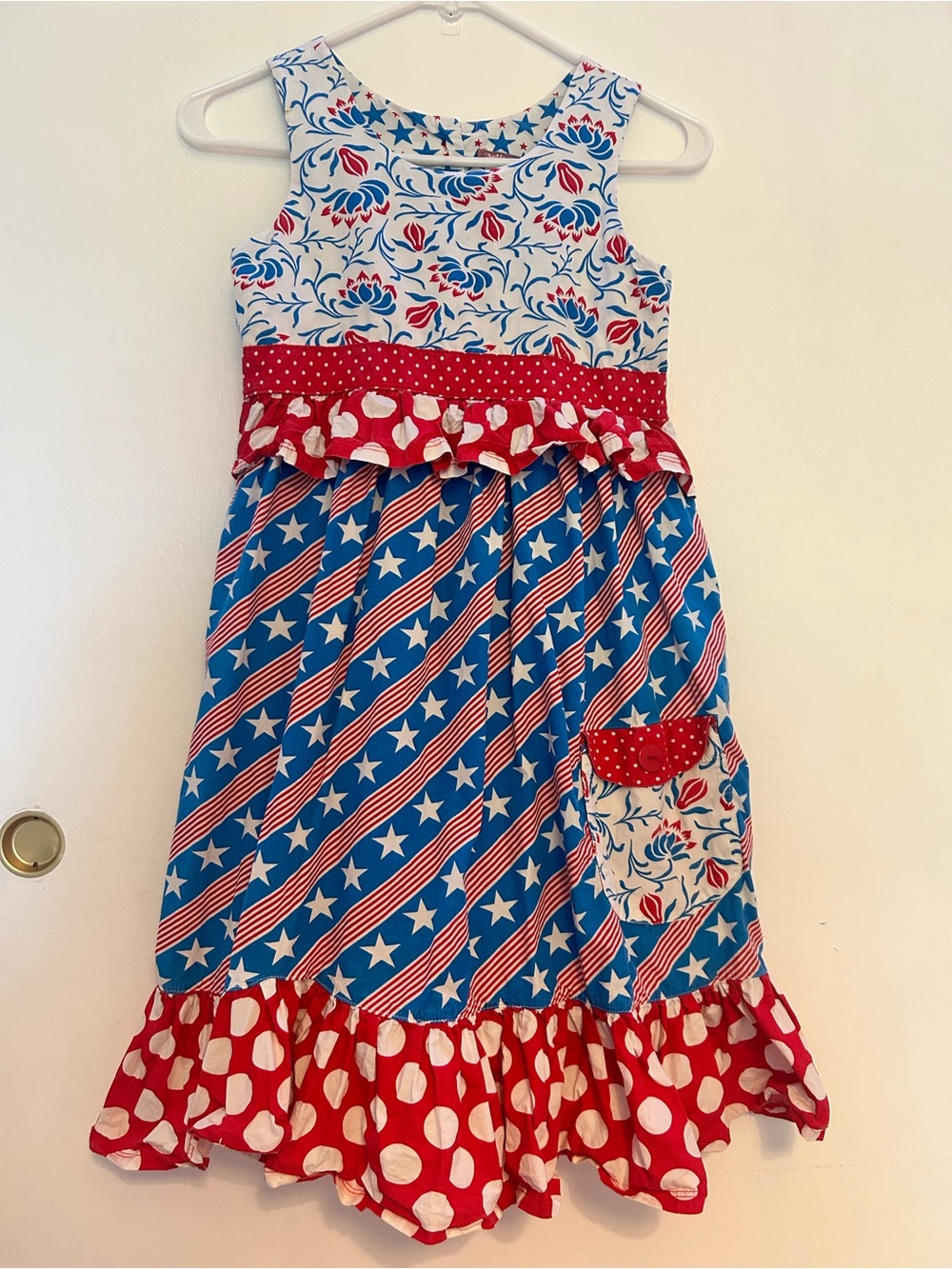 Jelly The Pug 4th of July Boutique Dress Size 12